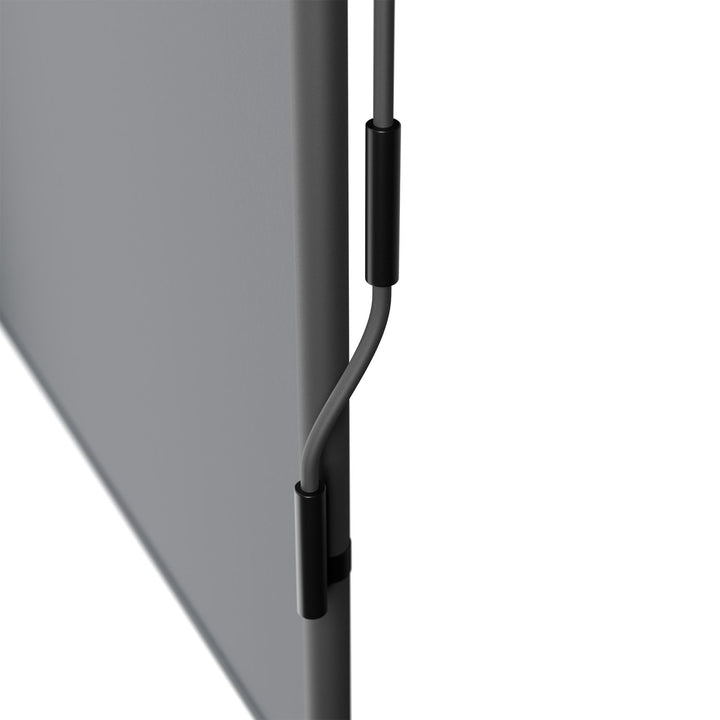 Juskys Verticaal Balkonscherm 100x310 cm Grijs – Waterafstotende en in hoogte verstelbare zon- en privacybescherming