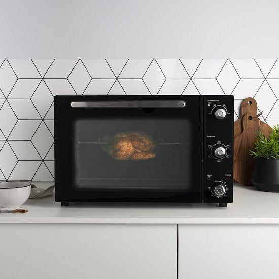 Princess 112751 - Vrijstaande Heteluchtoven - 6 Standen - 32 liter - 1500 W - Zwart