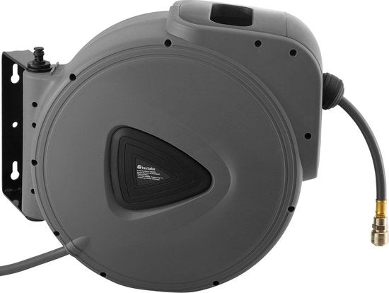 tectake Persluchtslang met haspel 30 m - 403431