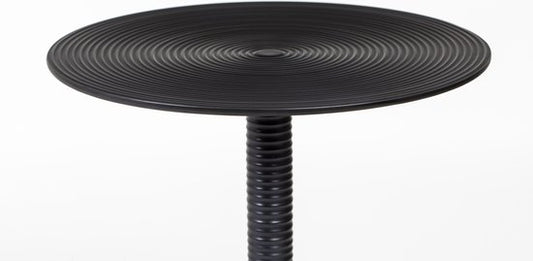 Bold Monkey Hypnotising zwarte bijzettafel - Rondvormig - 37x37x48cm - 3.35 kg - Rondvormig