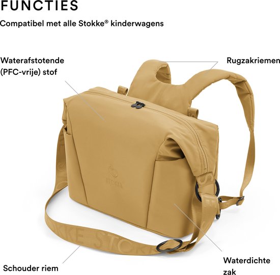 Stokke Xplory X verzorgingstas Golden Yellow