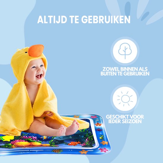 Spoused Waterspeelmat - Watermat - Speelmat baby - Speelkleed baby - Tummy Time - Luxe Geschenkdoos