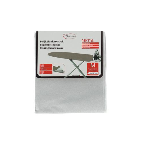 Daily Home Strijkhoes Metal 130 x 46 cm - 5 stuks - Hittebestendige Strijkplankovertrek Set