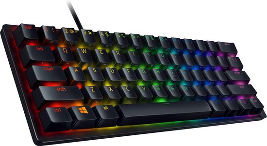 Razer Huntsman Mini - Gaming Toetsenbord - Lineaire Red Switch - RGB - 60% Layout - Qwerty - Zwart