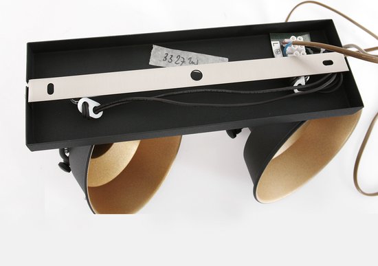 Wandlamp Nove 2 Lichts Draaibaar & Kantelbaar Wit Kunststof Metaal Mexlite
