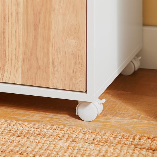 SoBuy ASK04-WN Printertafel - Witte Printerkast van Houtcomposiet
