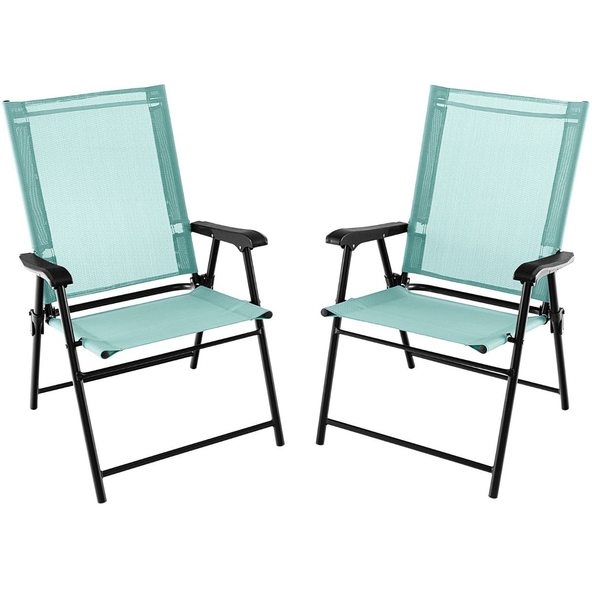 Coast Opvouwbare Terrasstoelen - set van 2 - metalen frame - groen