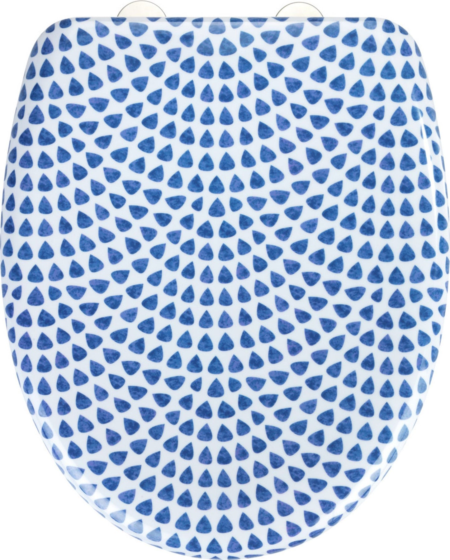 Wenko WC-bril Sevilla Duroplast met Soft-Close Systeem - 38 x 45 cm - Blauw Wit
