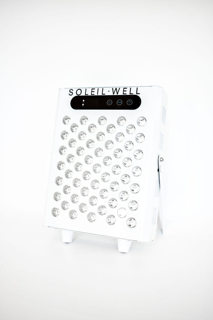 Soleil Well Red Light Therapy Panel Small - 600W - 4 Golflengtes (630/660 nm Rood, 830/850 nm NIR) - 118 LED’s - Draagbaar