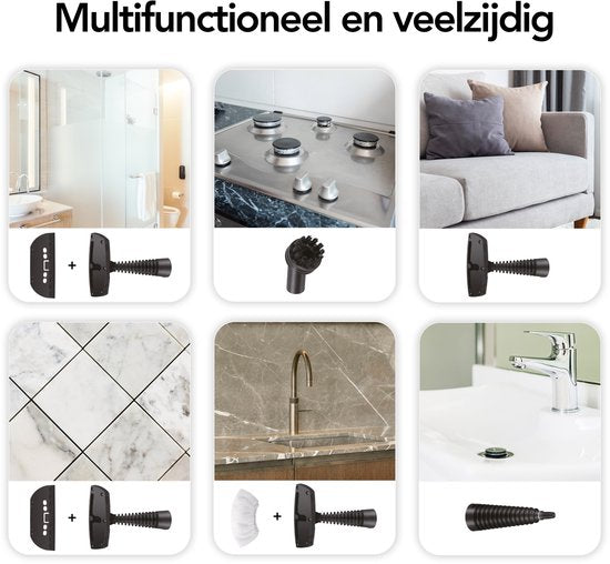 Stoomreiniger - Handstoomreiniger - Vlekkenreiniger - Vloer, Badkamer, Keuken - Tapijtreiniger - 1200W - Infinity Goods