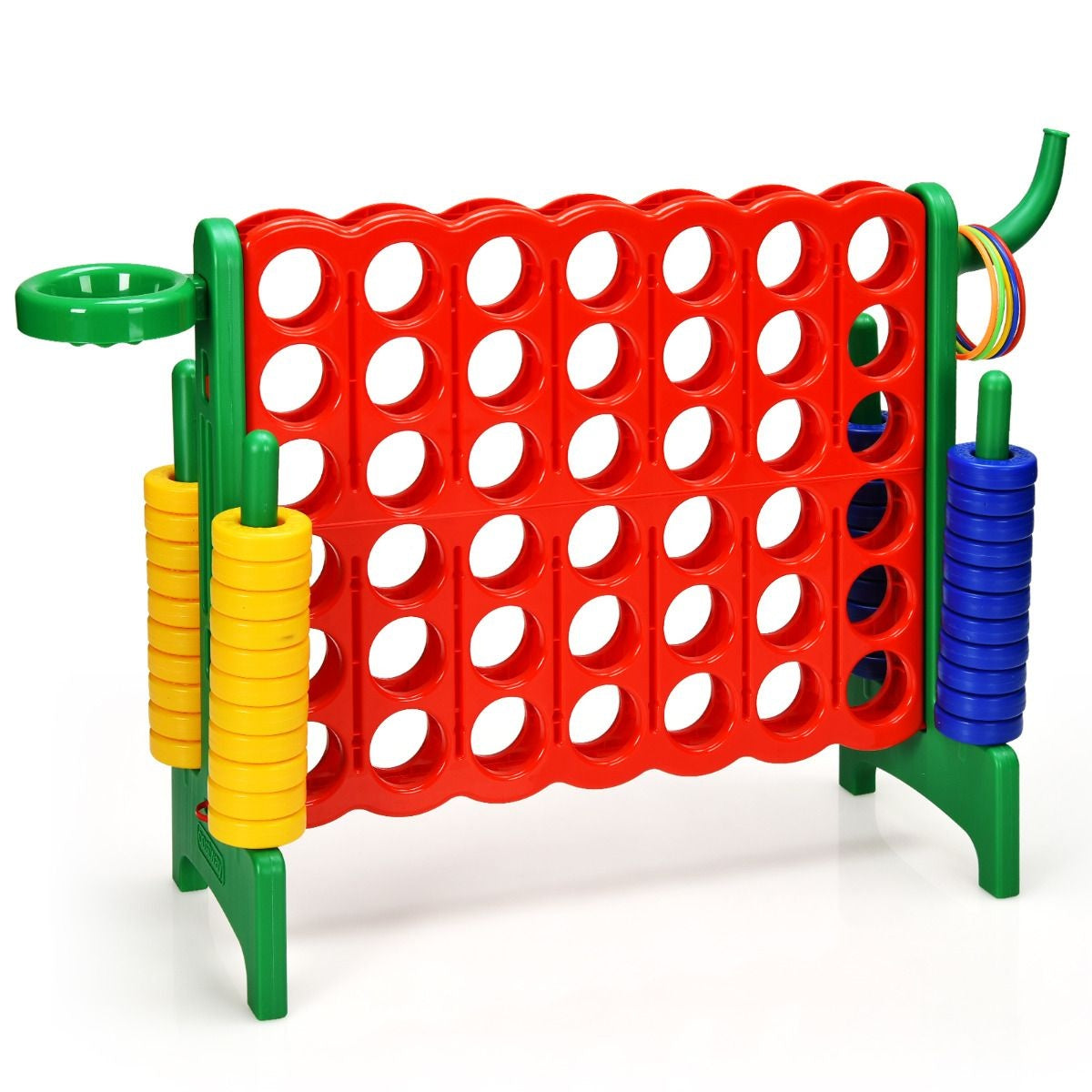 Coast Vier Op Een Rij Speelset - Extra Groot - 74 cm Hoog - Groen/Rood