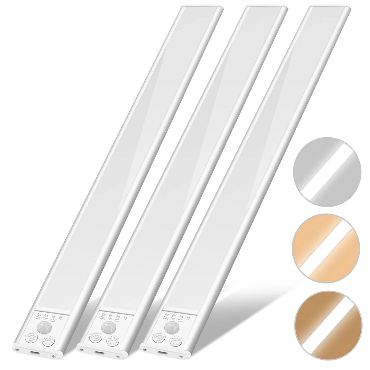 Arlgsite Kastverlichting LED Set van 2 - 30 cm - PIR-sensor, USB Oplaadbaar