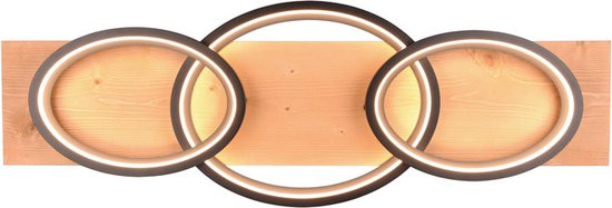 TRIO BARCA Plafondlamp – Incl. 1x SMD 40W LED – Dimbaar – Modern & Minimalistisch – Zwart Mat