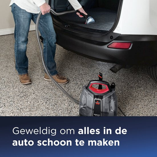 BISSELL MultiClean Spot & Stain Draagbare Vlekkenreiniger - Met HeatWave Technologie & 4 Opzetstukken - Tapijtreiniger voor Bank, Auto & Matras - Carpet Cleaner Apparaat - Extra Lange 2.2m Slang - Reinigingsmachine - Zetelreiniger - 4720M
