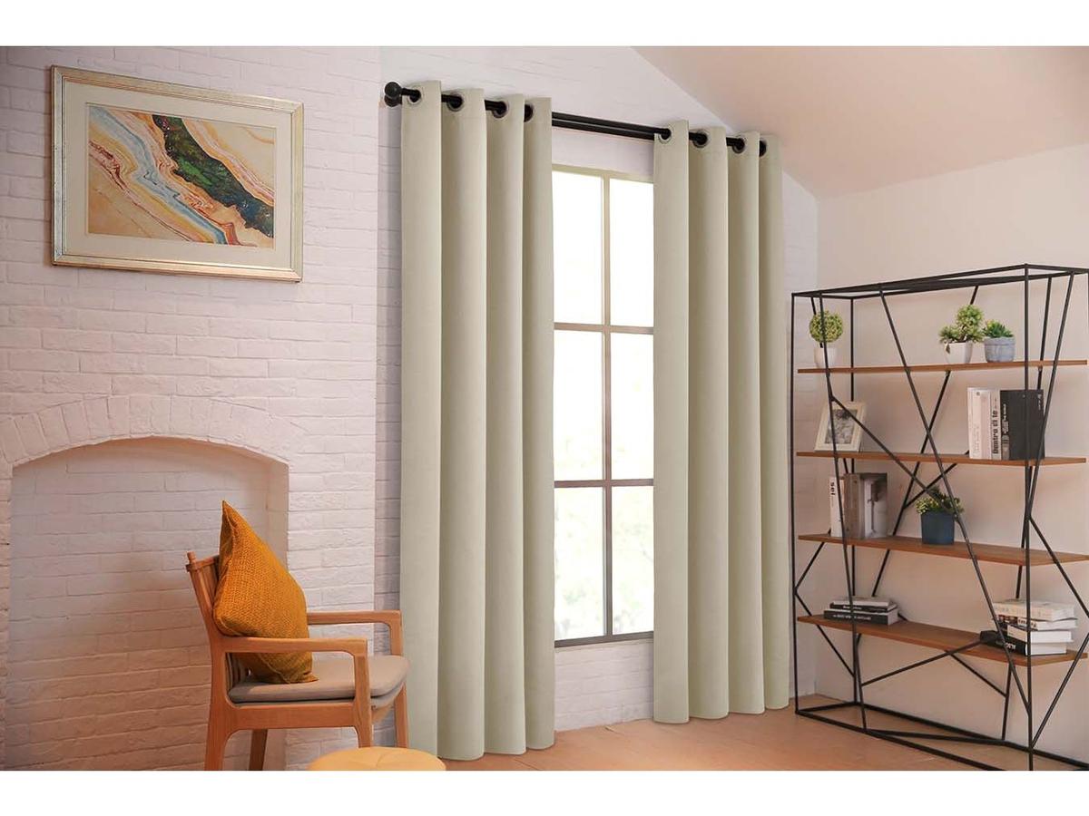Larson Blackout Gordijn - Lichtwerend en Isolerend - maat 150 x 250 cm - Zwart