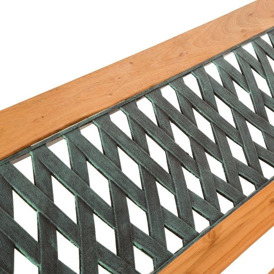 Gietijzeren tuinbank - ruitmotief - 128 x 51 x 73cm