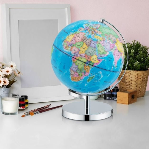 Coast Verlichte wereldbol - Wereldbol nachtlampje met sterrenbeelden - 23 cm - Blauw