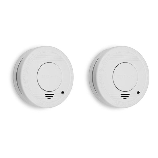 Smartwares 10.048.28 - Rookmelder 2st 85dB - 1 Jaar batterij, 10 jaar sensor - TUV Gecertificeerd - Brandmelder