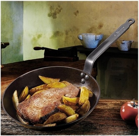 De Buyer Carbone Plus Koekenpan - Ø Bovenaan 28 cm - Plaatstaal