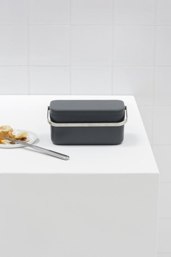 Brabantia SinkSide Afvalbakje Aanrecht - 1,8 liter - Donkergrijs