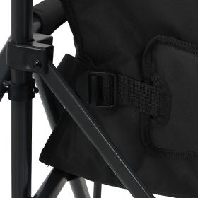 Trvlmore Campingstoel Ergonomisch - Zwart - Verstelbare rugleuning 100 cm - Draagvermogen 120 kg