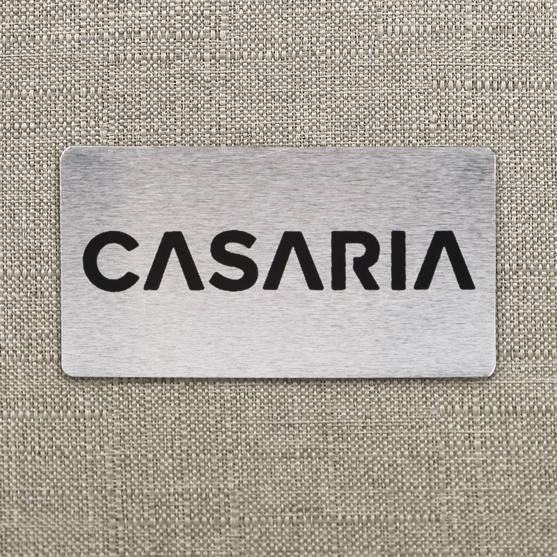 Casaria - Relax Lounger - Geweven stof - Sand