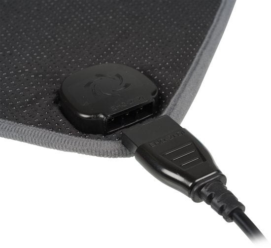 Tristar BW-4772 Elektrisch stoeldeken - Warmtedeken - Wasmachinebestendig - Anti-slip - 110 x 40cm - Fleece -Grijs - Verwarmd Onderrug - Voor 1 stoel/persoon