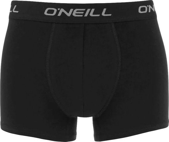 O'Neill Heren Boxershorts Trunks 900003 Effen Grijs/Zwart 3-Pack - Maat S