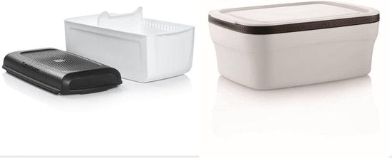 Tupperware BreadSmart Broodtrommel Wit - 9,8L - Large - Kunststof