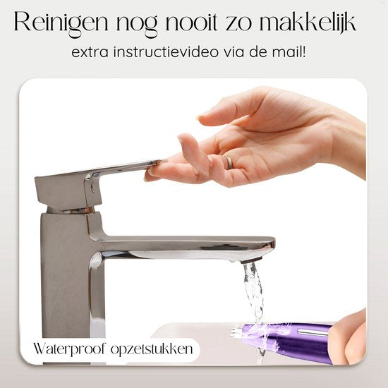4-in-1 Bikinitrimmer - Sansbeauté® - Gezicht - Oksels - Benen - Bikinilijn - Wenkbrauw Trimmer - Gezichtsontharing Dames - Intieme Zone - Ladyshaves Bikini - Ontharingsapparaat Electrisch
