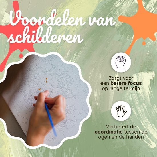 Rubye® Schilderen Op Nummer Volwassenen – Bootje op het Meer – 40x50cm