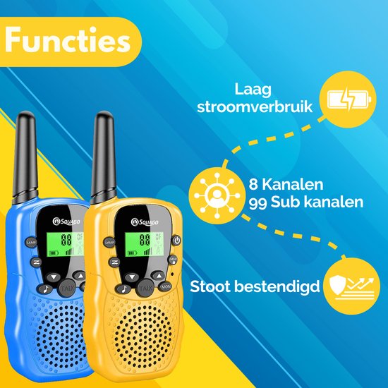 Squago Walkie talkie 2 stuks - Voor Kinderen & Volwassenen - WalkieTalkie