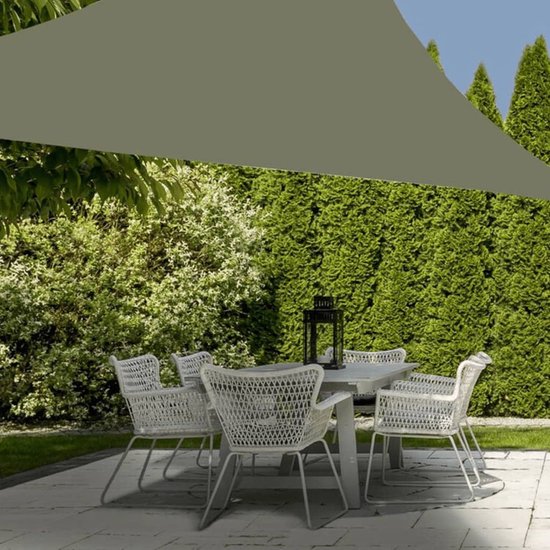 ProGarden-Schaduwdoek-driehoek-3,6x3,6x3,6-m-groen