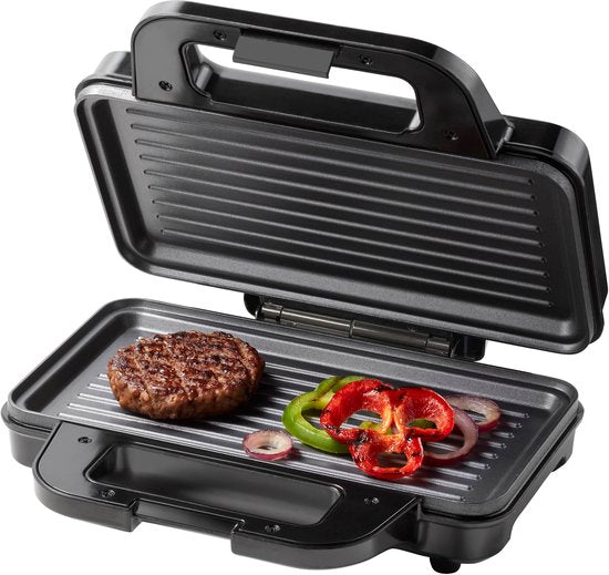 Tomado TGP2002S Tosti Apparaat voor 2 Tosti's - Grill IJzer - Panini - PFAS vrij - 1000 watt - RVS
