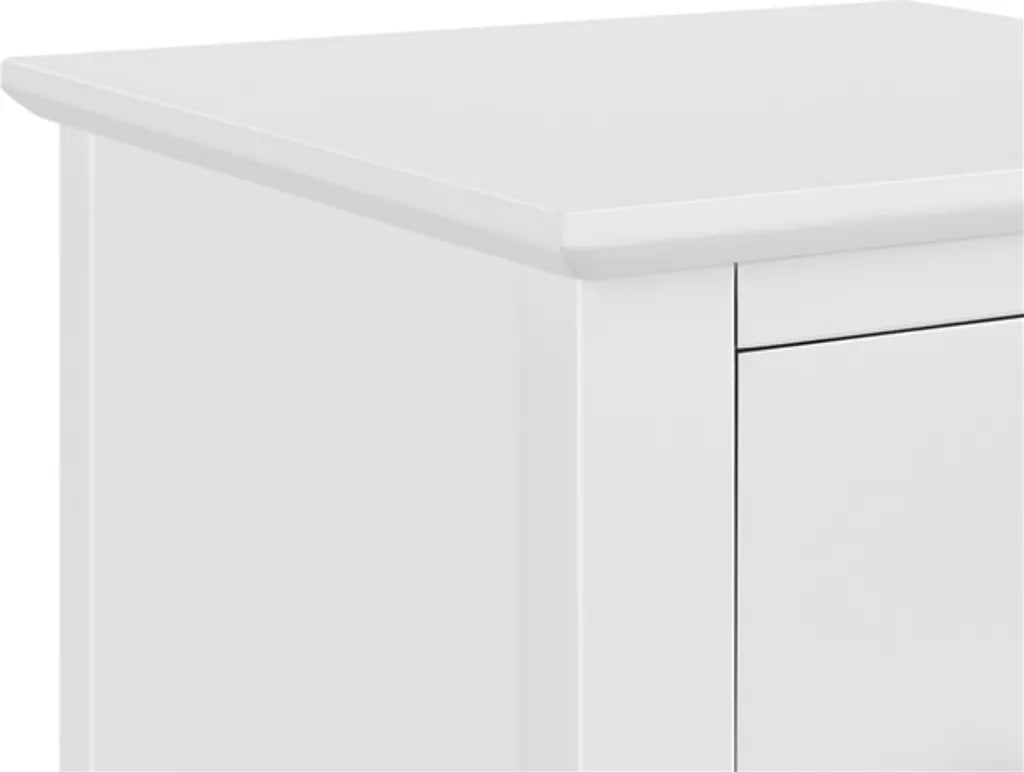 Yaheetech Set van 2 Nachtkastjes met Lade en Open Vak - Wit - 25 x 25 x 70 cm