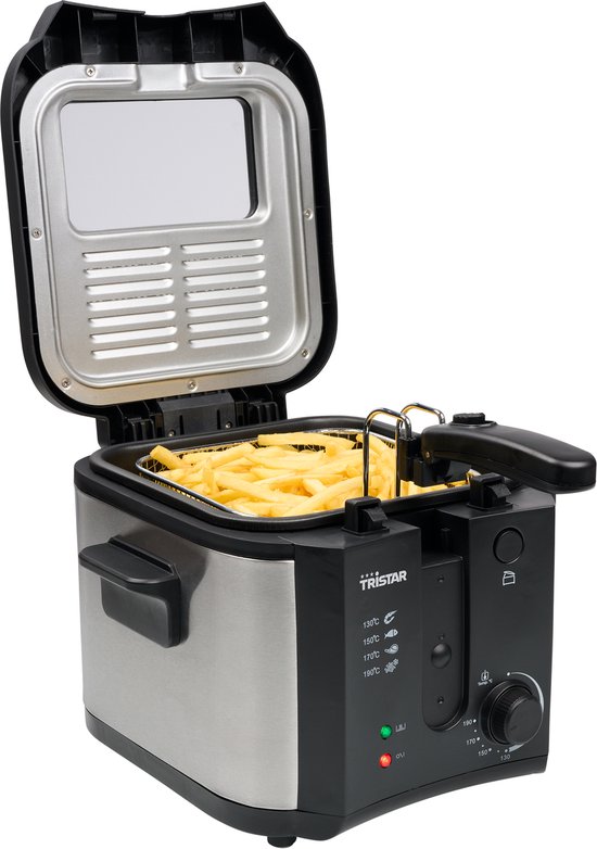 Tristar Frituurpan 2.5 liter - FR-6878 - Friteuse 1600W - Inklapbaar handvat - Zwart