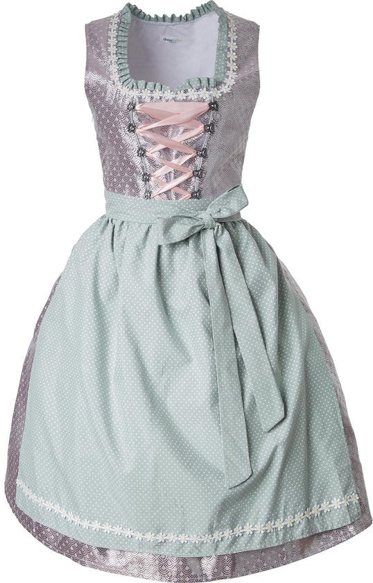dressforfun - Midi-dirndl Oberammergau model 1 - XXL - Verkleedkleding carnaval - Oktoberfest - Verkleden - Feestkleding - Carnavalskleding - Feest - Partykleding