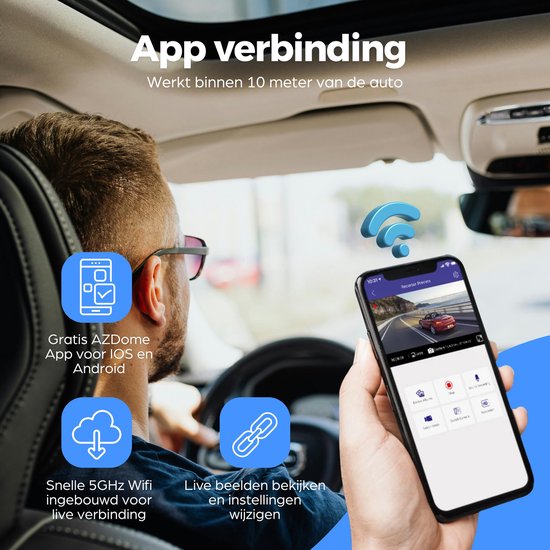 Botslab HK30 Pro 2K Wifi dashcam - 2K resolutie - Wifi met App - 140 graden kijkhoek - Parkeermodus - dashcam voor auto