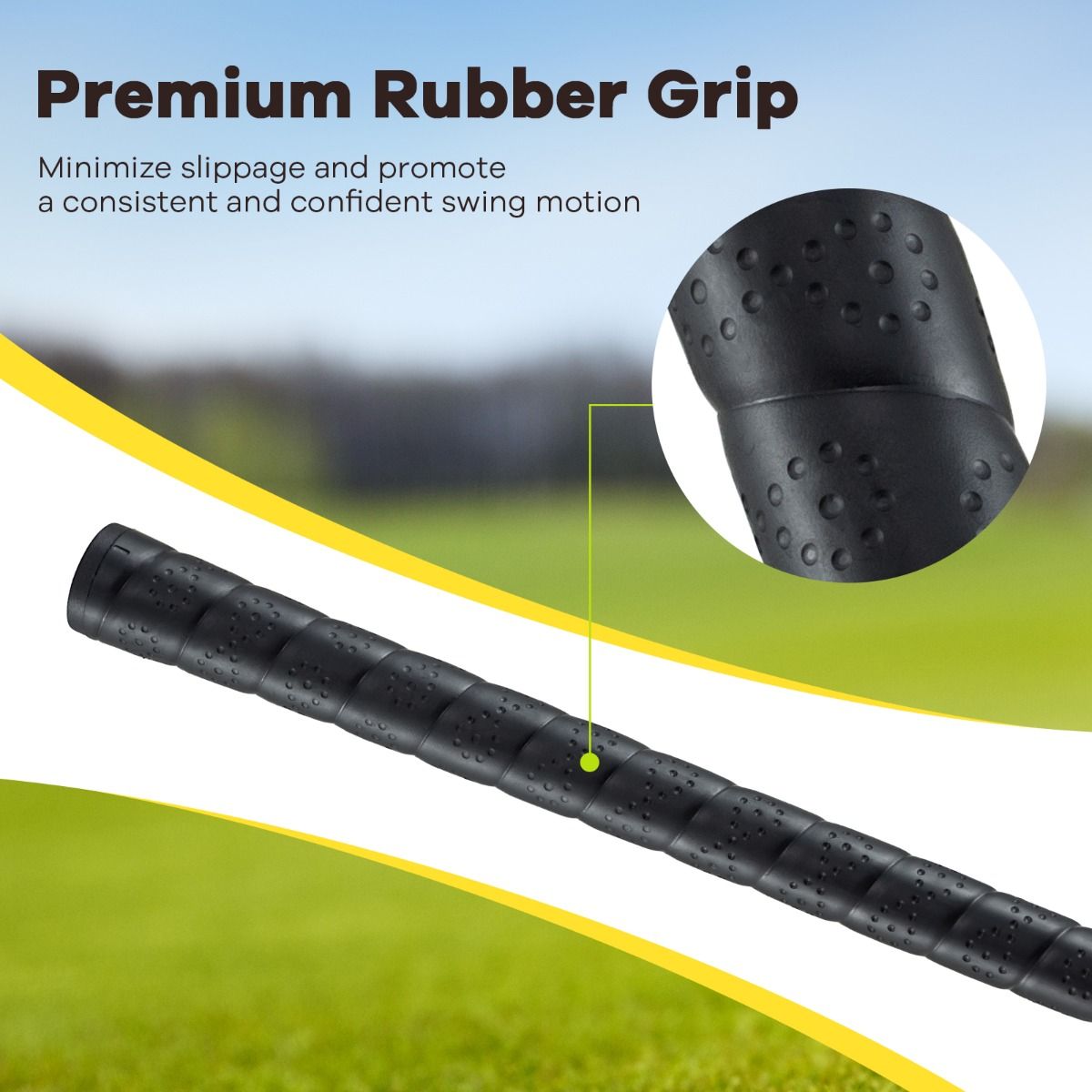Coast Junior Fairway Hout #3 - 165 cc clubhoofd - glasvezel shaft - geel - 86 cm