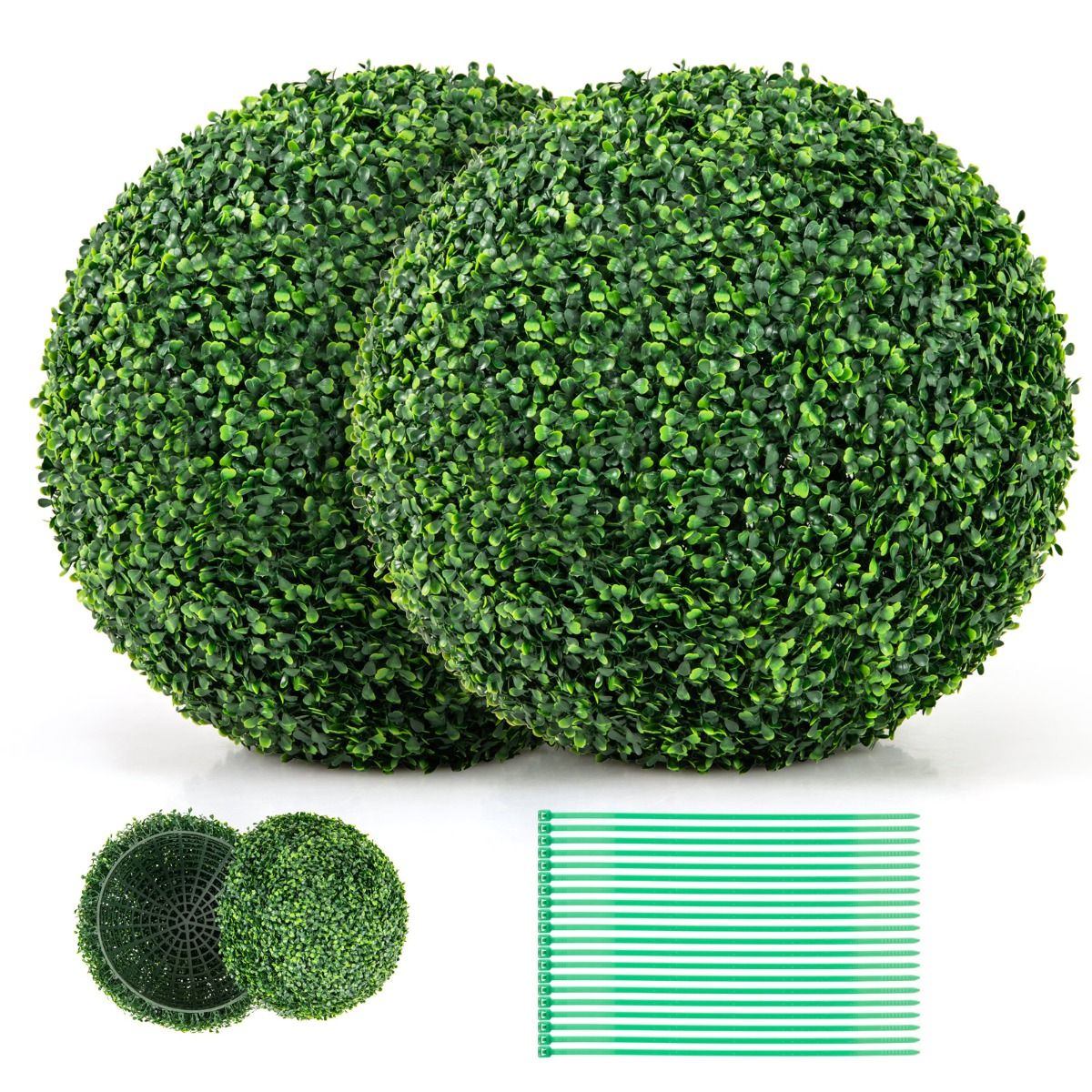 Coast Buxusbol - Kunstplant - 2 Stuks - Ø50 cm - Groen