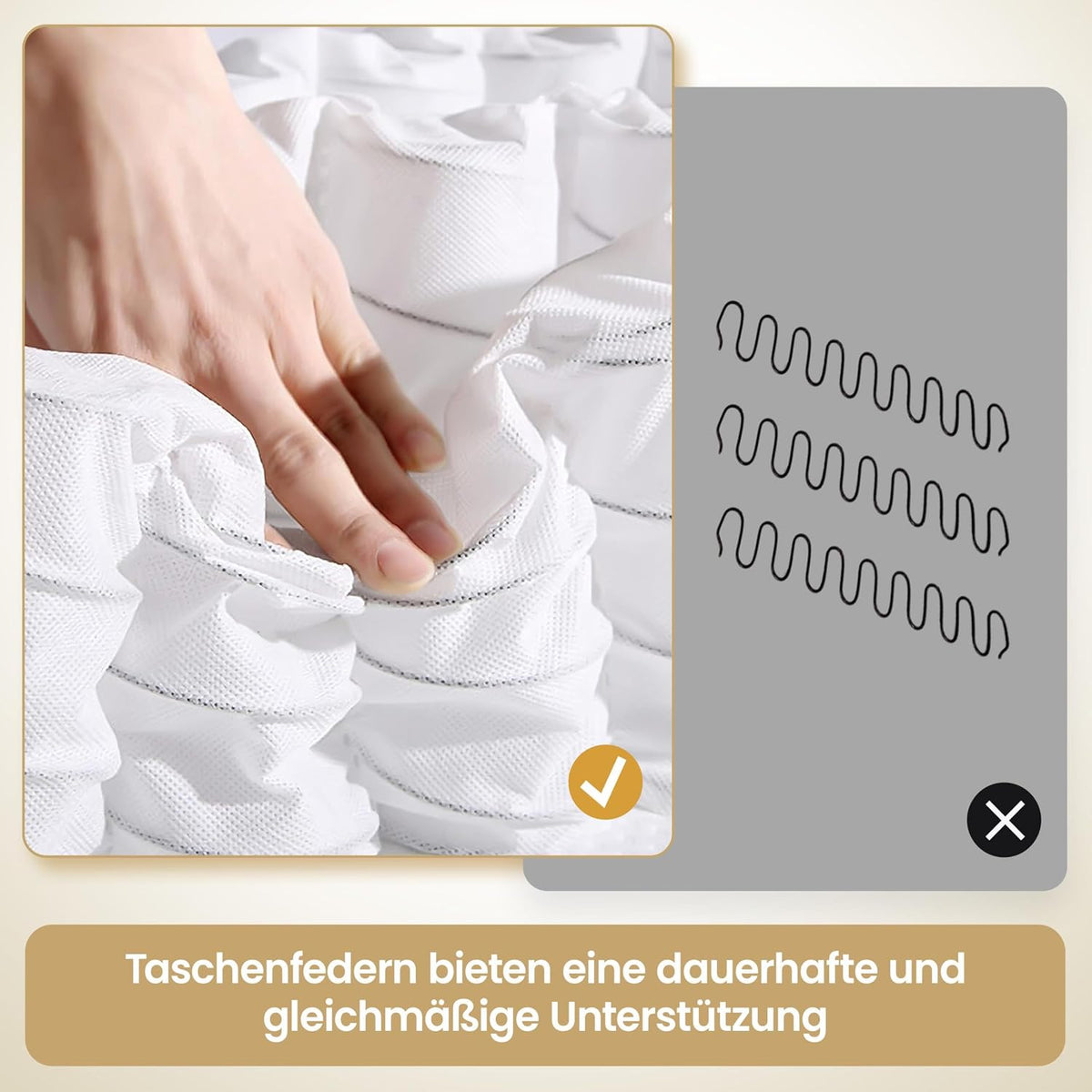 Yaheetech Relaxstoel TV Stoel - 87 x 61,5 x 99 cm - Verstelbare Voetsteun - Beige