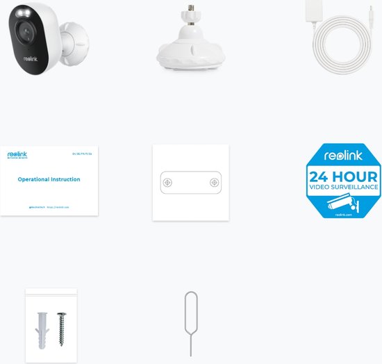Reolink 2K 4MP Compacte Beveiligingscamera voor Buiten, 2,4/5 GHz WiFi, Detectie van Personen/Voertuigen/Dieren, Nachtzicht in Kleur
