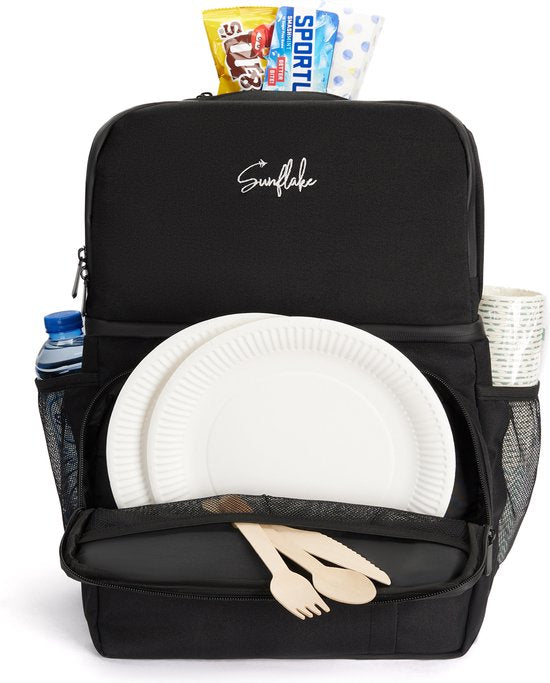 Koelrugzak - 28L Koeltas Rugzak - Koelrugtas - Koeltas Backpack - Zwart - Sunflake
