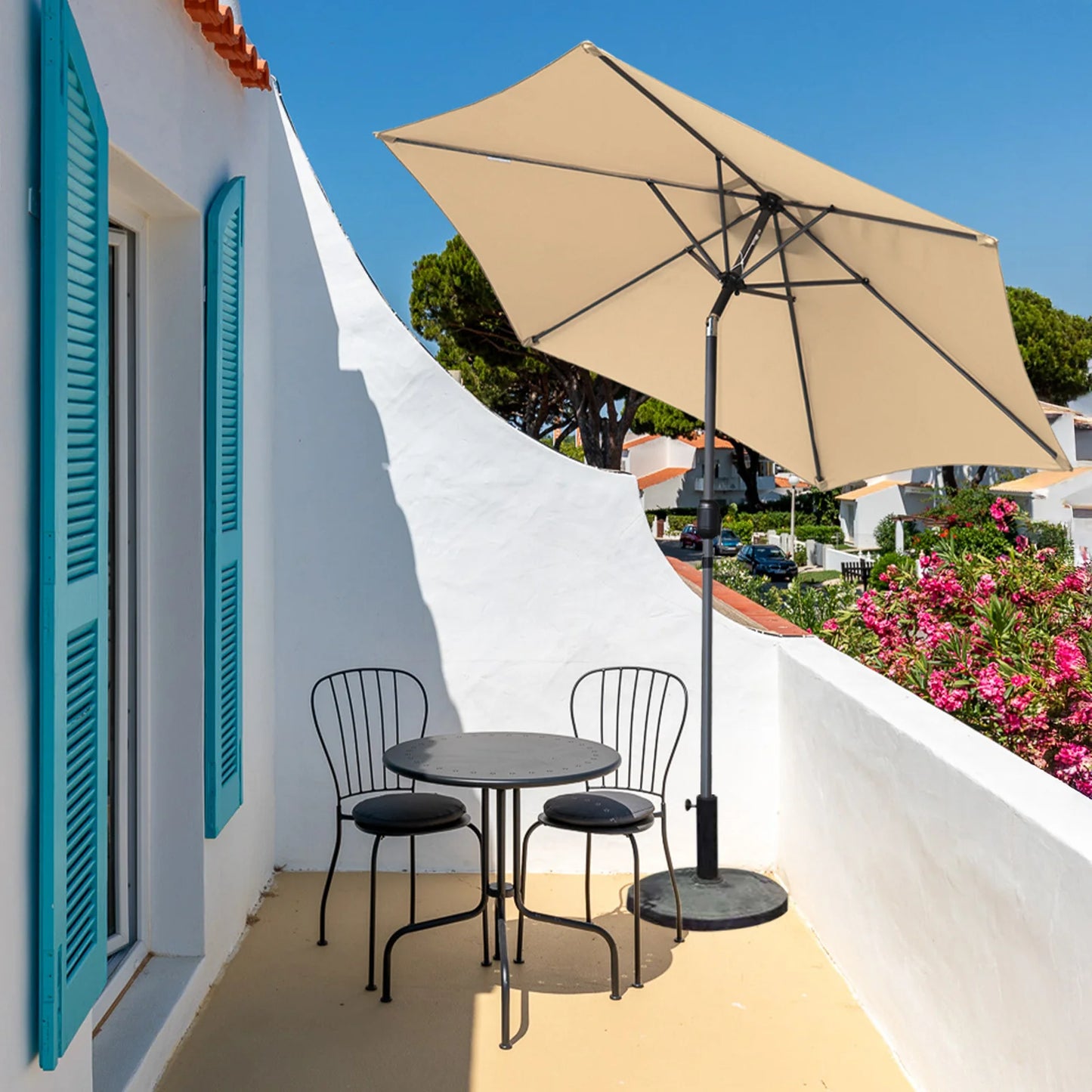 Angel Living Parasol Ø 270 cm - Taupe