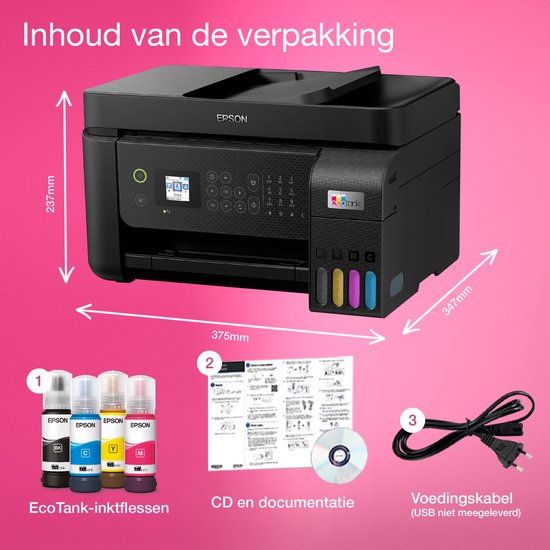 Epson EcoTank ET-4800 - All-In-One Printer - Inclusief tot 3 jaar inkt
