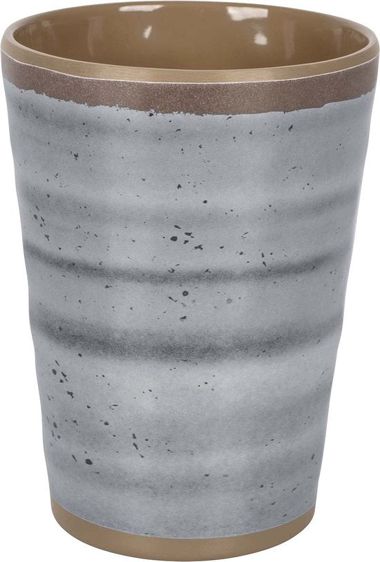 Bo-Camp - Beker - Halo - Grijs - 4 Stuks
