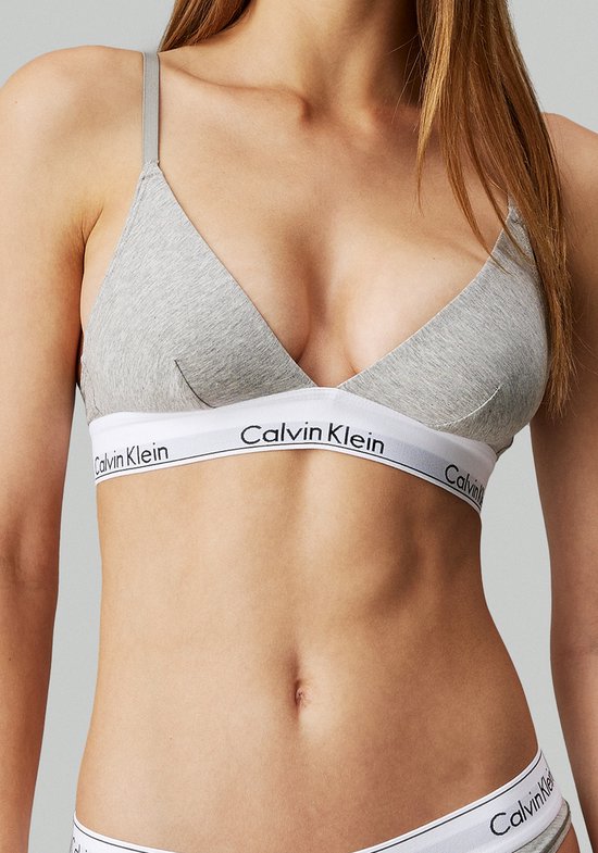 Calvin Klein Triangel Beha - Grijs - Maat M