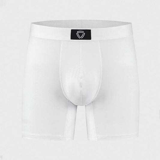 Fibershirts Anti-Zweet Boxershort - Ingebouwde Zweetpad - Ademend MicroModal - Anti-Transpiratie - Heren - Maat L - Wit