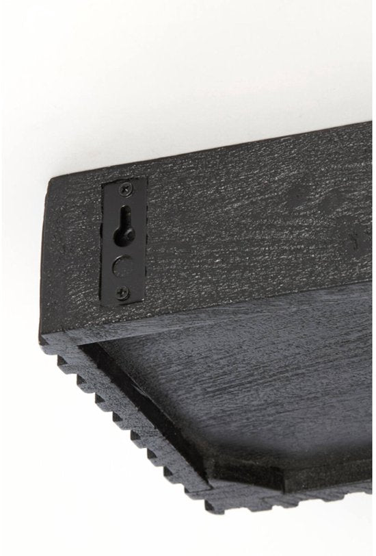 Light & Living Wandplank Gatura Mangohout, 40cm - Zwart