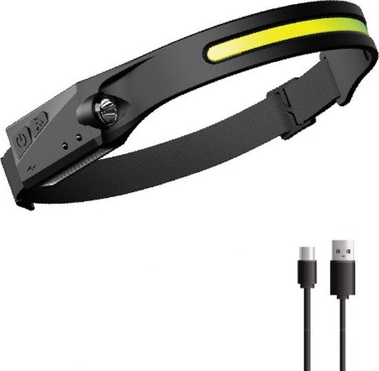 Garpex® Oplaadbare LED Hoofdlamp - Waterdicht - USB Oplaadbaar